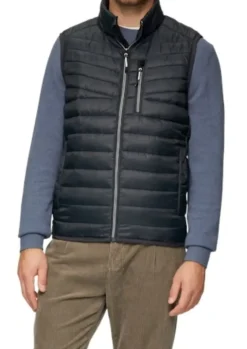 s.Oliver Outdoor-Weste Herren blue&black S24 2150251