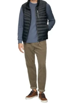 s.Oliver Outdoor-Weste Herren blue&black S24 2150251