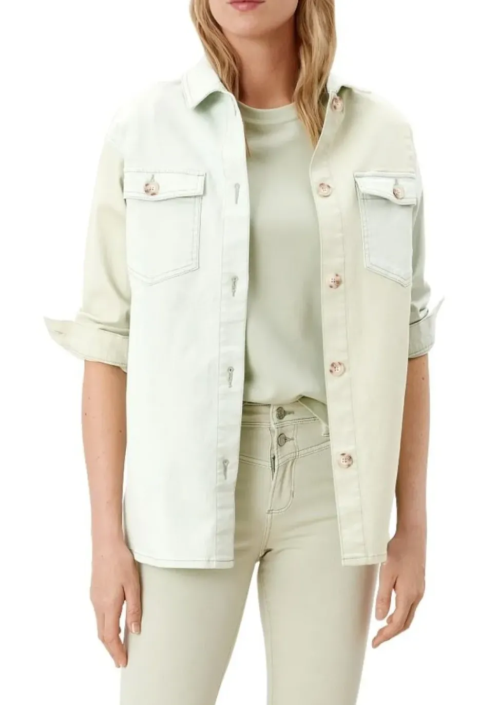 s.Oliver Overshirt im Two-Tone-Look hellgrün S12 2109817