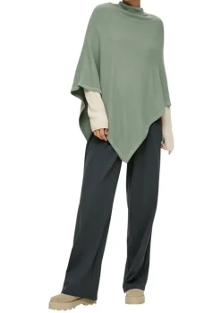 S.Oliver Poncho aus Viskose-Baumwoll-Mix orange, grün S23 2135651