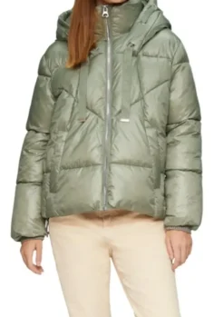 s.Oliver Puffferjacke Damen grün&weiß S24 2156380