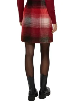 S.Oliver Rock aus Wollmix rot-schwarz S14 2138795