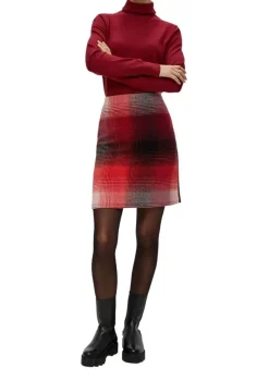 S.Oliver Rock aus Wollmix rot-schwarz S14 2138795