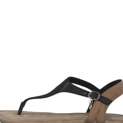s.Oliver Schuhe Damen Sandale schwarz, grau S13 5-5-28136-20