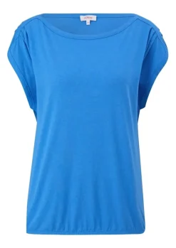 s.Oliver Shirt mit U-Boot-Ausschnitt pink, blau, grün, schwarz S13 2132634