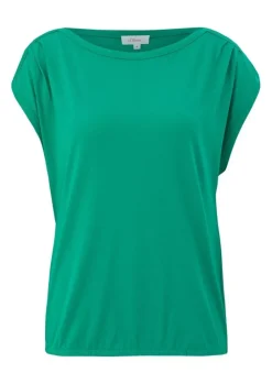 s.Oliver Shirt mit U-Boot-Ausschnitt pink, blau, grün, schwarz S13 2132634