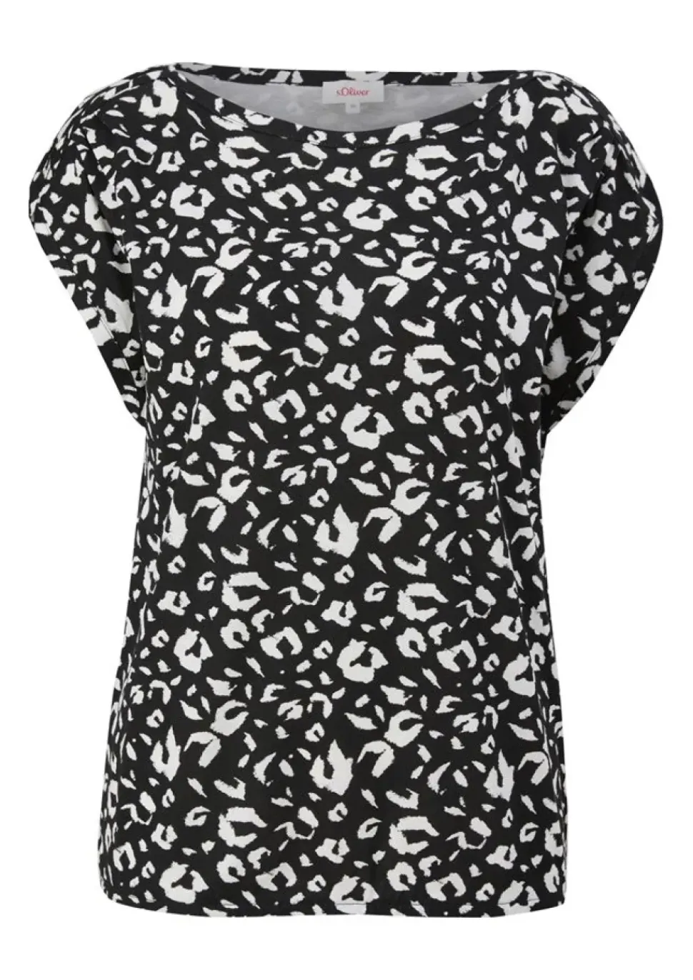 s.Oliver Shirt mit U-Boot-Ausschnitt pink, blau, grün, schwarz S13 2132634