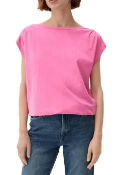 s.Oliver Shirt mit U-Boot-Ausschnitt pink, blau, grün, schwarz S13 2132634