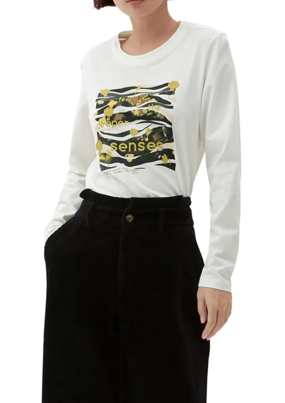 s.Oliver Shirt Print-Longsleeve mit 3/4-Ärmeln 2122515