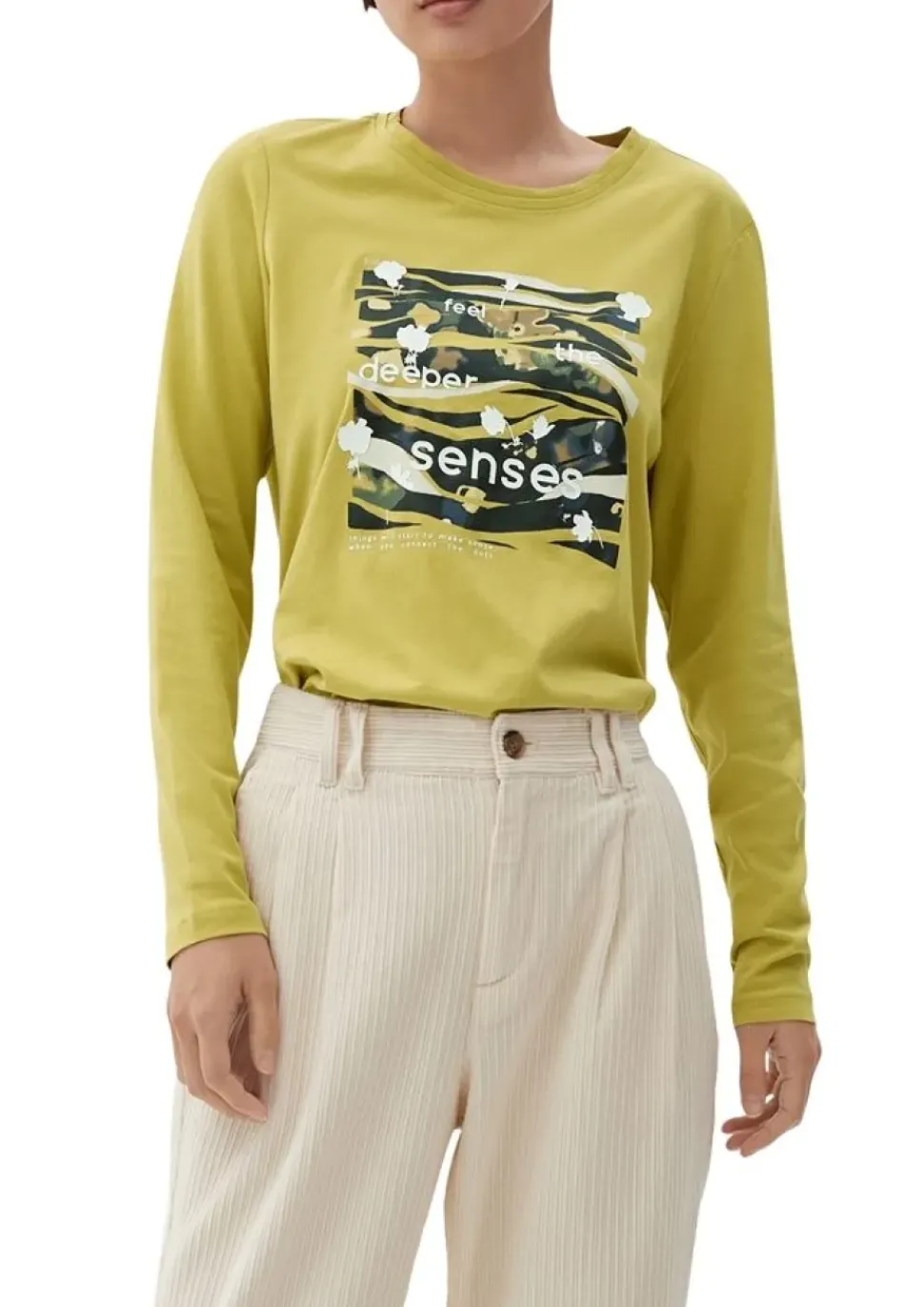 s.Oliver Shirt Print-Longsleeve mit 3/4-Ärmeln 2122515