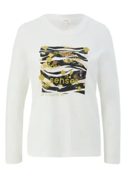 s.Oliver Shirt Print-Longsleeve mit 3/4-Ärmeln 2122515