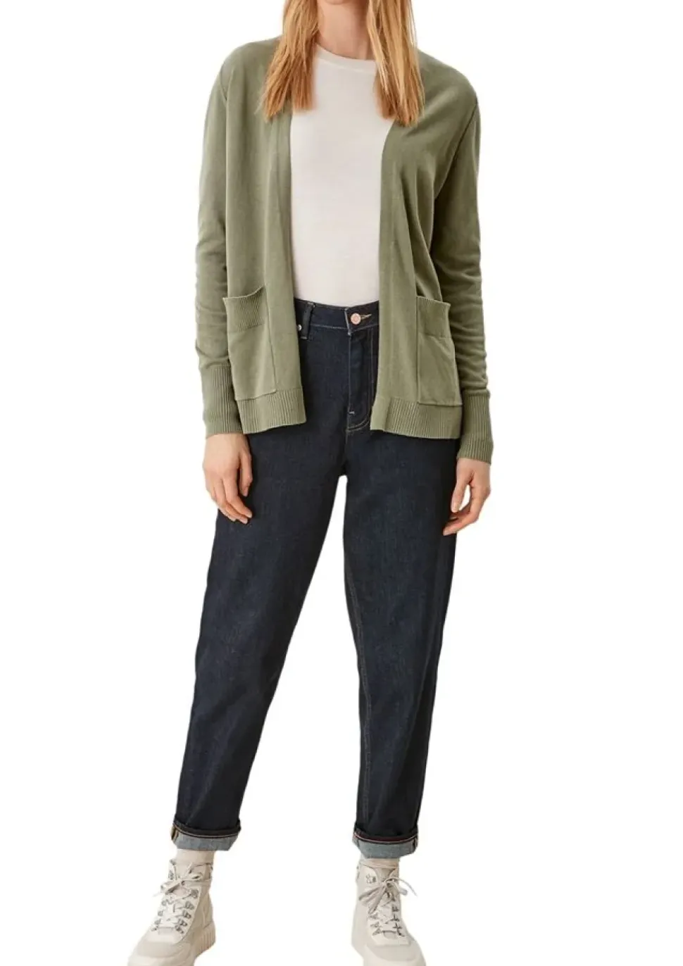 s.Oliver Strickjacke aus Viskosemix grau S22 2112223