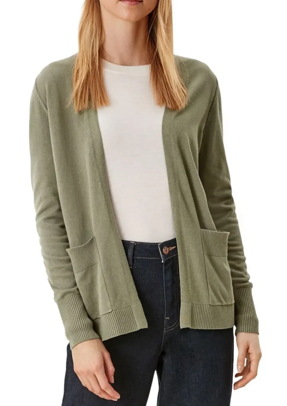 s.Oliver Strickjacke aus Viskosemix grau S22 2112223