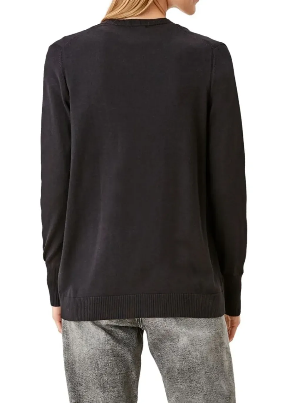 s.Oliver Strickjacke aus Viskosemix grau S22 2112223