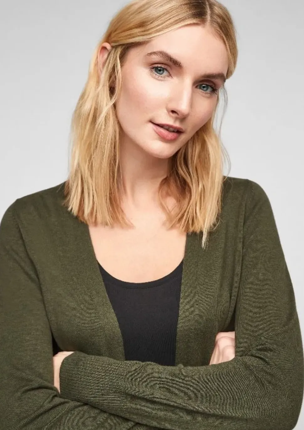 s.Oliver Strickjacke mit breiter Rippblende S11 2060951
