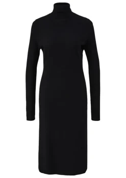 S.Oliver Strickkleid grün & schwarz S23 2138237