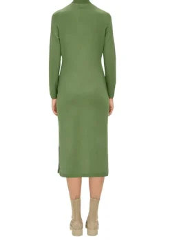 S.Oliver Strickkleid grün & schwarz S23 2138237