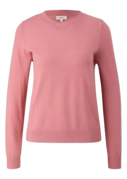 S.Oliver Strickpullover aus Viskosestretch orange, schwarz S14 2135257