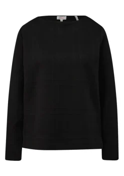S.Oliver Sweatshirt mit Musterstruktur rot & schwarz S23 2139339
