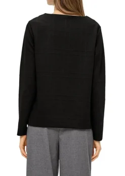 S.Oliver Sweatshirt mit Musterstruktur rot & schwarz S23 2139339