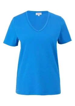 s.Oliver T-Shirt aus Baumwolljersey rosa, blau, grün S13 2135223