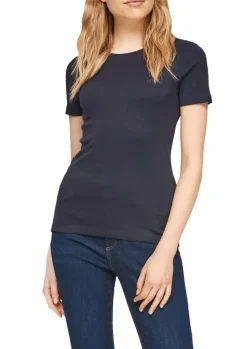 s.Oliver T - Shirt mit Rundhalsausschnitt navy 2060851