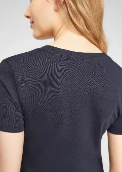 s.Oliver T - Shirt mit Rundhalsausschnitt navy 2060851
