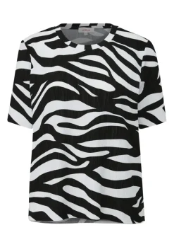 s.Oliver T - Shirt strukturiert mit offenem Saum S14 2146462