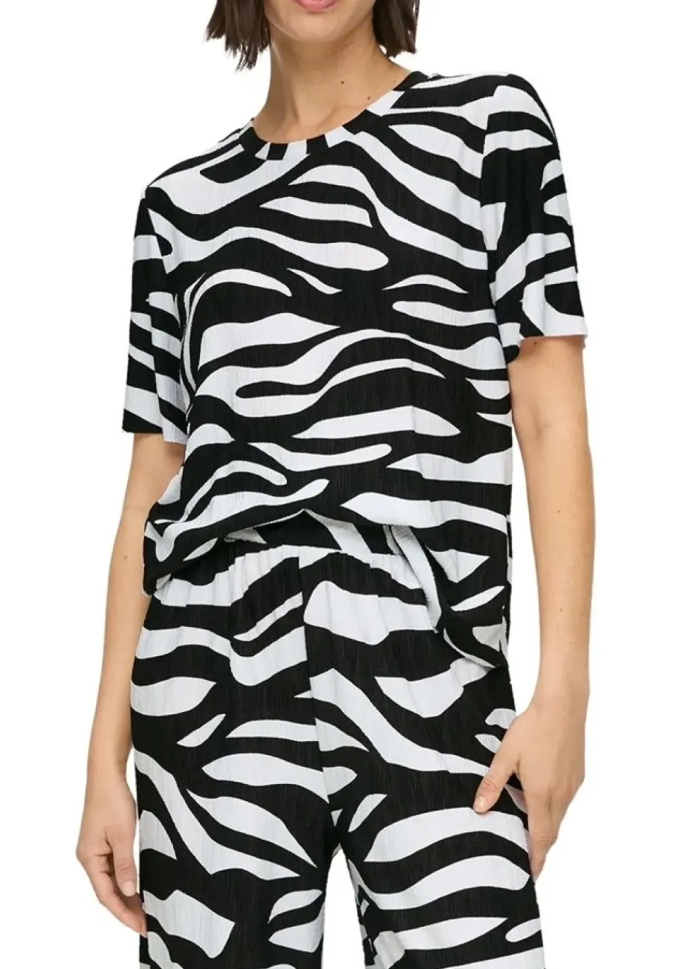 s.Oliver T - Shirt strukturiert mit offenem Saum S14 2146462