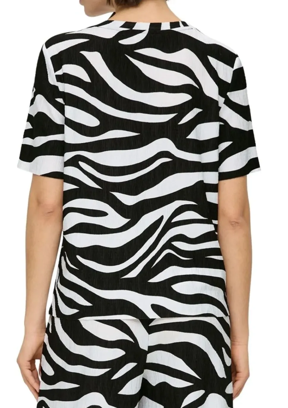 s.Oliver T - Shirt strukturiert mit offenem Saum S14 2146462