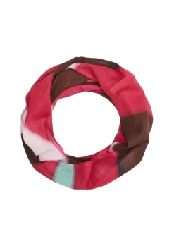 s.Oliver Tuch Loop Baumwolle gemustert  rot, blau S12  2117783