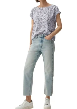 s.Oliver Viskosebluse mit Rückenausschnitt schwarz, weiß S13  2132617