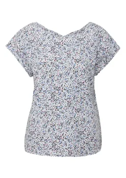 s.Oliver Viskosebluse mit Rückenausschnitt schwarz, weiß S13  2132617