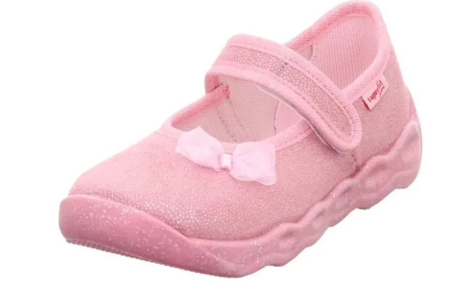 superfit BUBBLE Rosa Hausschuh mit Klettverschluss 1-006271-5500