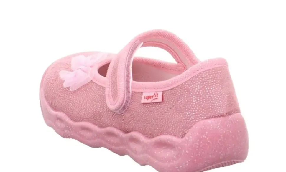 superfit BUBBLE Rosa Hausschuh mit Klettverschluss 1-006271-5500
