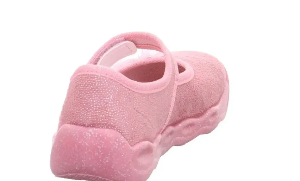 superfit BUBBLE Rosa Hausschuh mit Klettverschluss 1-006271-5500