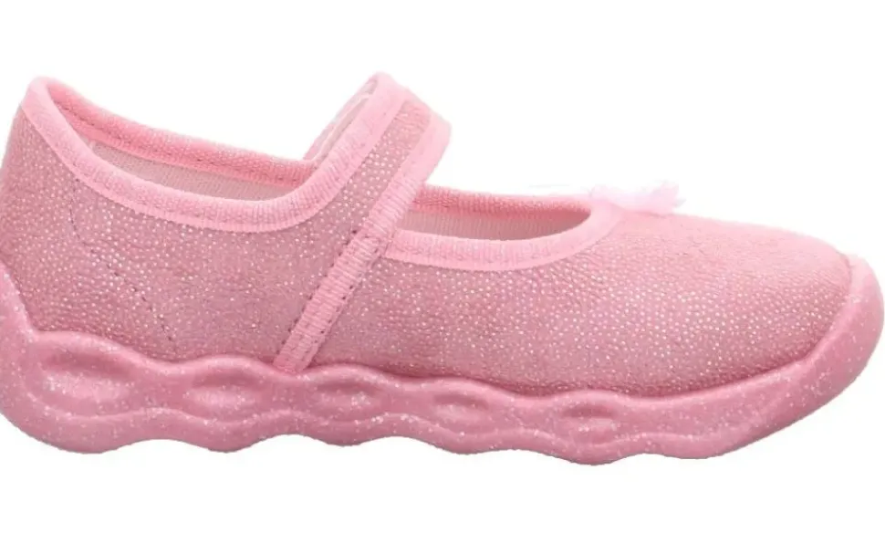 superfit BUBBLE Rosa Hausschuh mit Klettverschluss 1-006271-5500