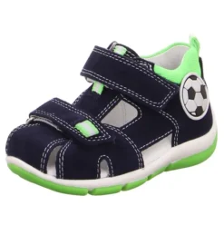 Superfit Freddy Sandale Leder Blau/Grün 4-09142-81