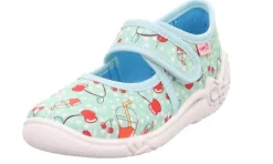 SUPERFIT Hausschuh BELINDA Grün Rot 1-800288-7010
