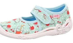 SUPERFIT Hausschuh BELINDA Grün Rot 1-800288-7010