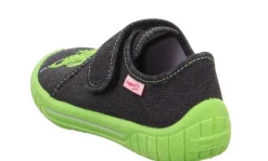superfit Hausschuh BILL Schwarz Grün Dino 1-800278-0030