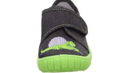 superfit Hausschuh BILL Schwarz Grün Dino 1-800278-0030