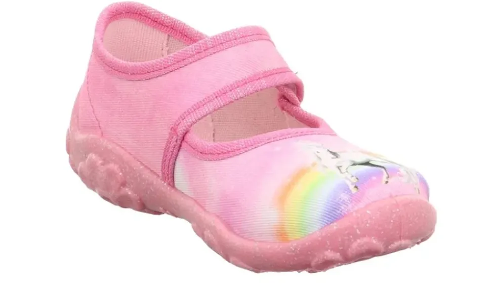 superfit Hausschuh BONNY mit Klettverschluss rosa S23 1-000281-5540