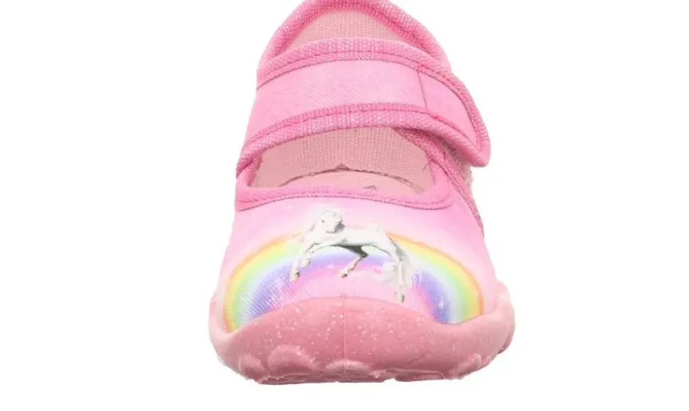 superfit Hausschuh BONNY mit Klettverschluss rosa S23 1-000281-5540