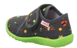 superfit Hausschuh mit Klettverschluss SPOTTY grau/mehrfarbig S23 1-009246-2070