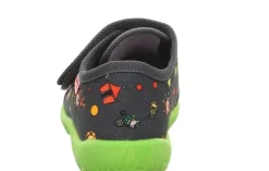 superfit Hausschuh mit Klettverschluss SPOTTY grau/mehrfarbig S23 1-009246-2070