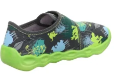 superfit Hausschuh mit Klettverschluss BUBBLE - graum/mehrfarbig S23 1-006273-2010