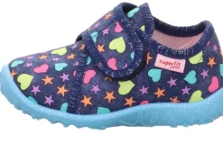 superfit Hausschuh Spotty blau bunt 1-009246-8090