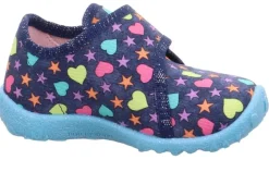 superfit Hausschuh Spotty blau bunt 1-009246-8090