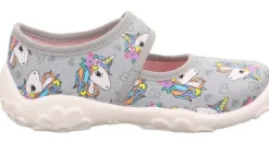 superfit Kinder Hausschuh BONNY Klettverschluss GRAU 1-800283-2050